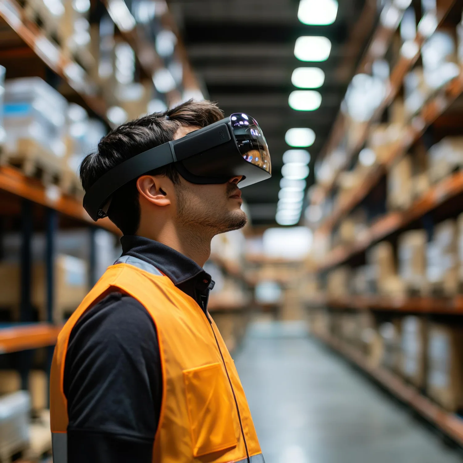 AI-powered warehouse management system dashboard